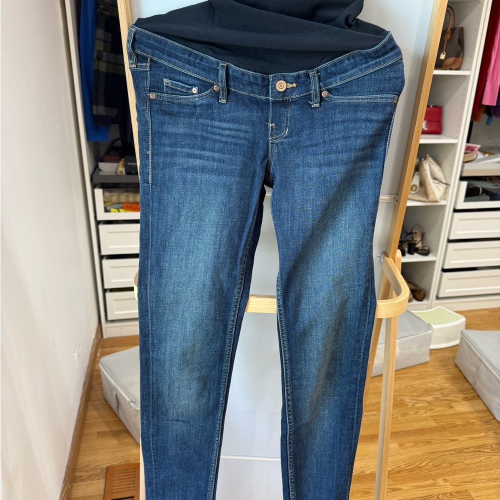 H&M Women's Skinny Jeans - Dark Blue